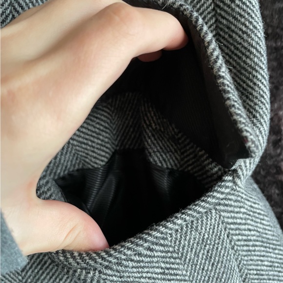 Ralph Lauren Wool mid length coat 🧥 grey/black - Picture 10 of 16